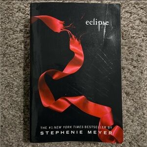 Eclipse by Stephenie Meyer - Black Cover with Red Ribbon